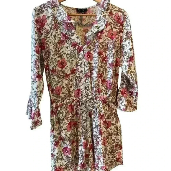 Jessica Simpson Multicolored Floral Romper - Picture 7 of 14